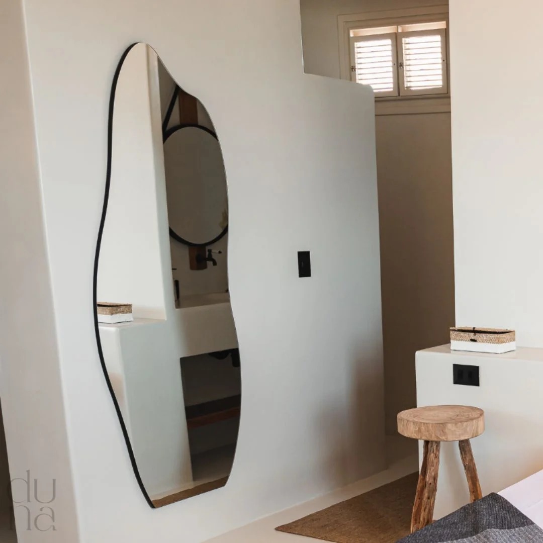 Espelho hexagonal com LED